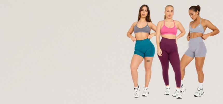 Leggings, shorts och behåar