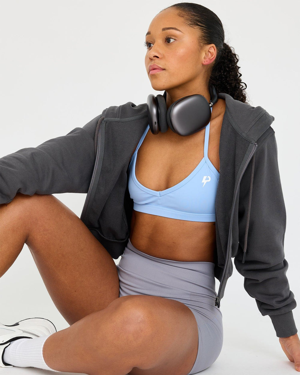 Core Klassieke Cropped Zip Hoodie