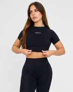 Evolve Crop Top SS senza cuciture