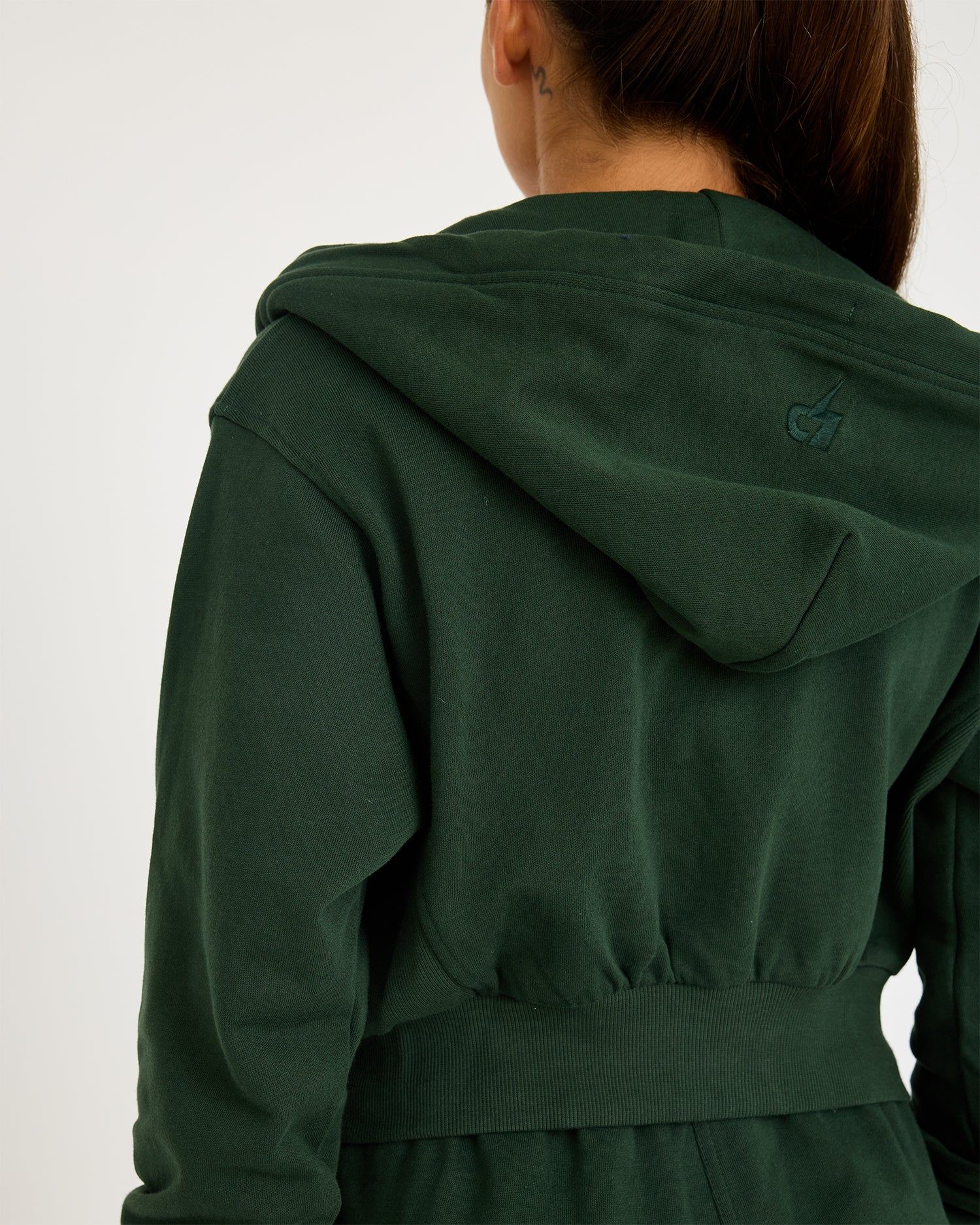 Sudadera con cremallera Core Classic Cropped
