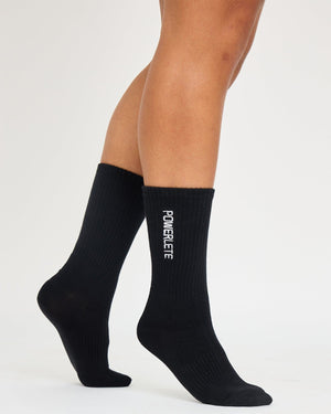 Premium bestickte Crew-Socken