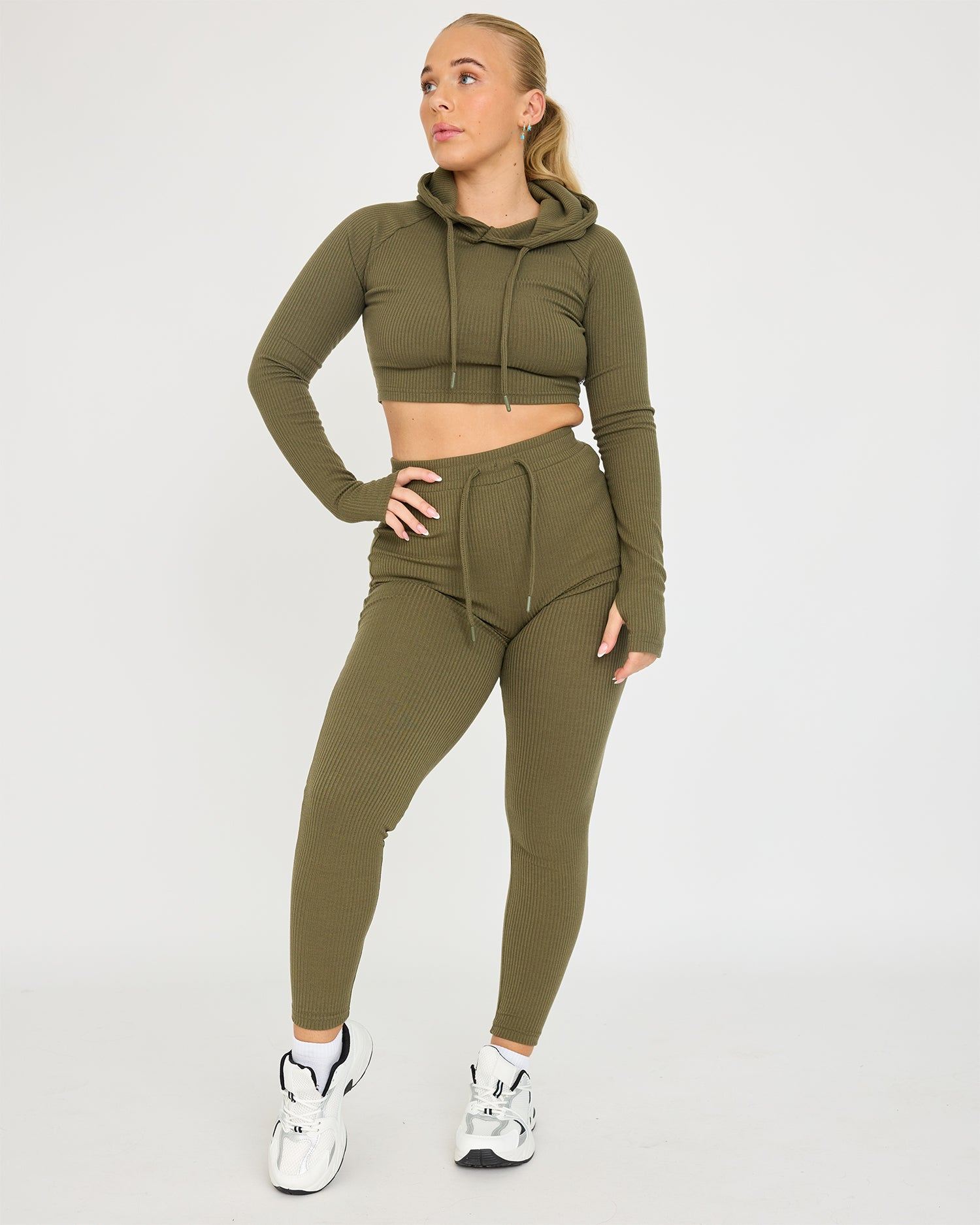 Sudadera con capucha Lounge Cropped